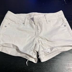 Women's AE Super Low White Shorts Size 4
